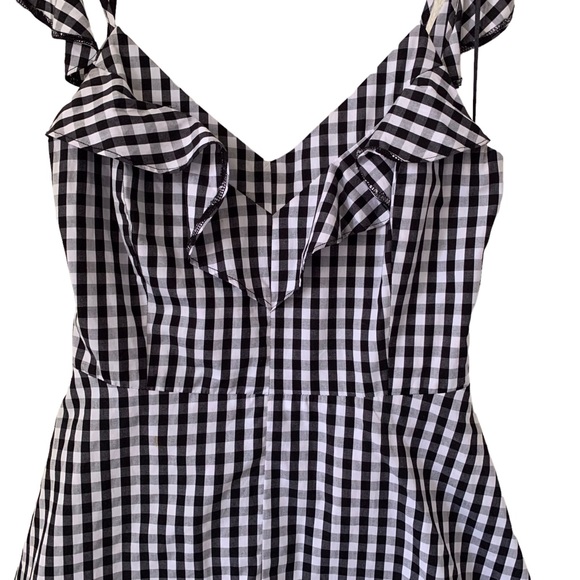 SAKS FIFTH AVENUE GINGHAM ROMPER - Picture 2 of 16